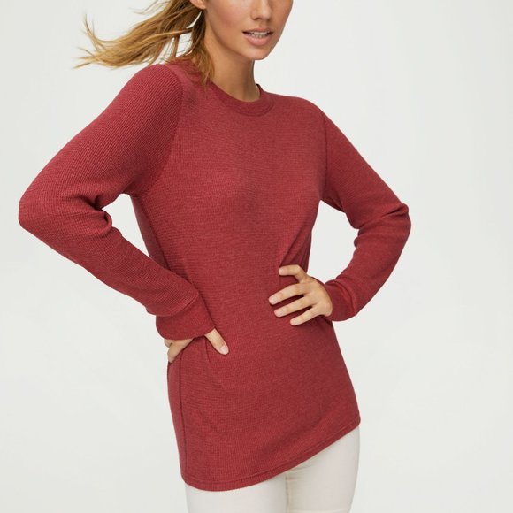 Aritzia | Tops | Tna Biking Red Waffle 